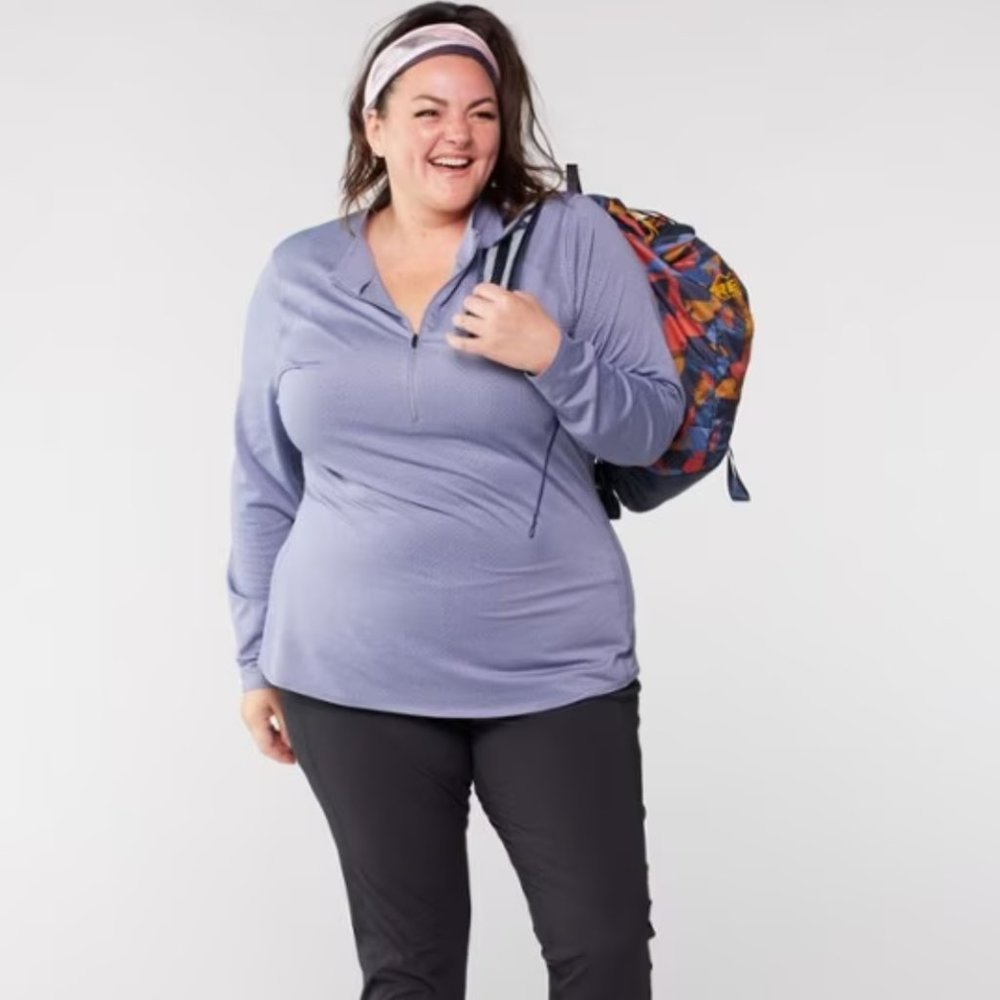 2X | REI Co-op Lightweight Base Layer Half-Zip Top | Plus Size | Athletic Top